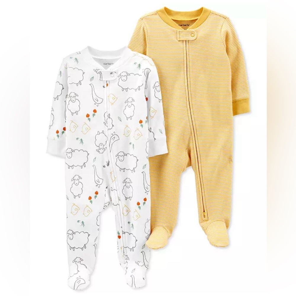 Carter's 2-Pack Zip-Up Cotton Sleep & Plays | 6M